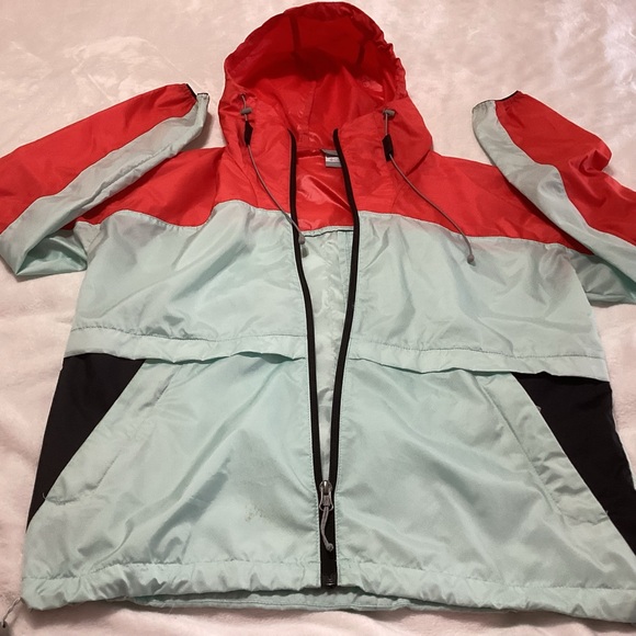 Women’s Columbia Alpine Chill Windbreaker Full Zip Jacket with Hood Size Small - Picture 4 of 9